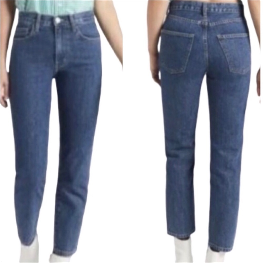 Current/Elliott The Vintage Cropped Rehan Hi Waist Slim Leg 29